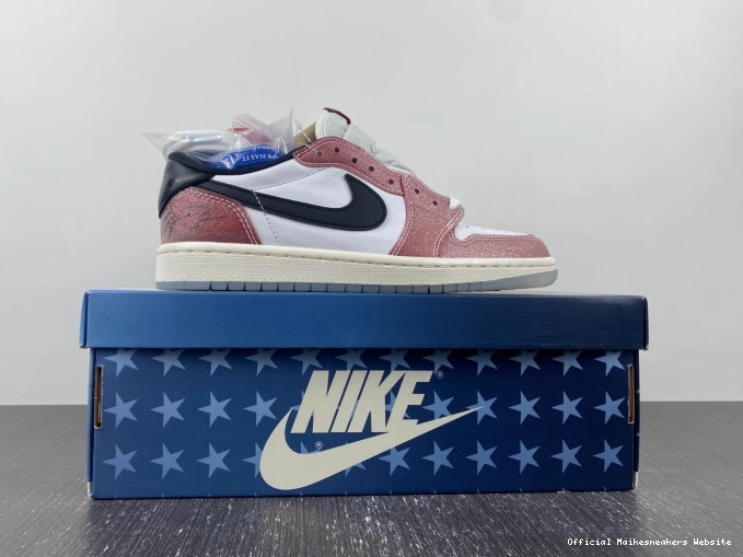 Official Maikesneakers AIR 'RED 1 JORDAN FN0432-017 BLACK' X TROPHY LOW ROOM OG 0712